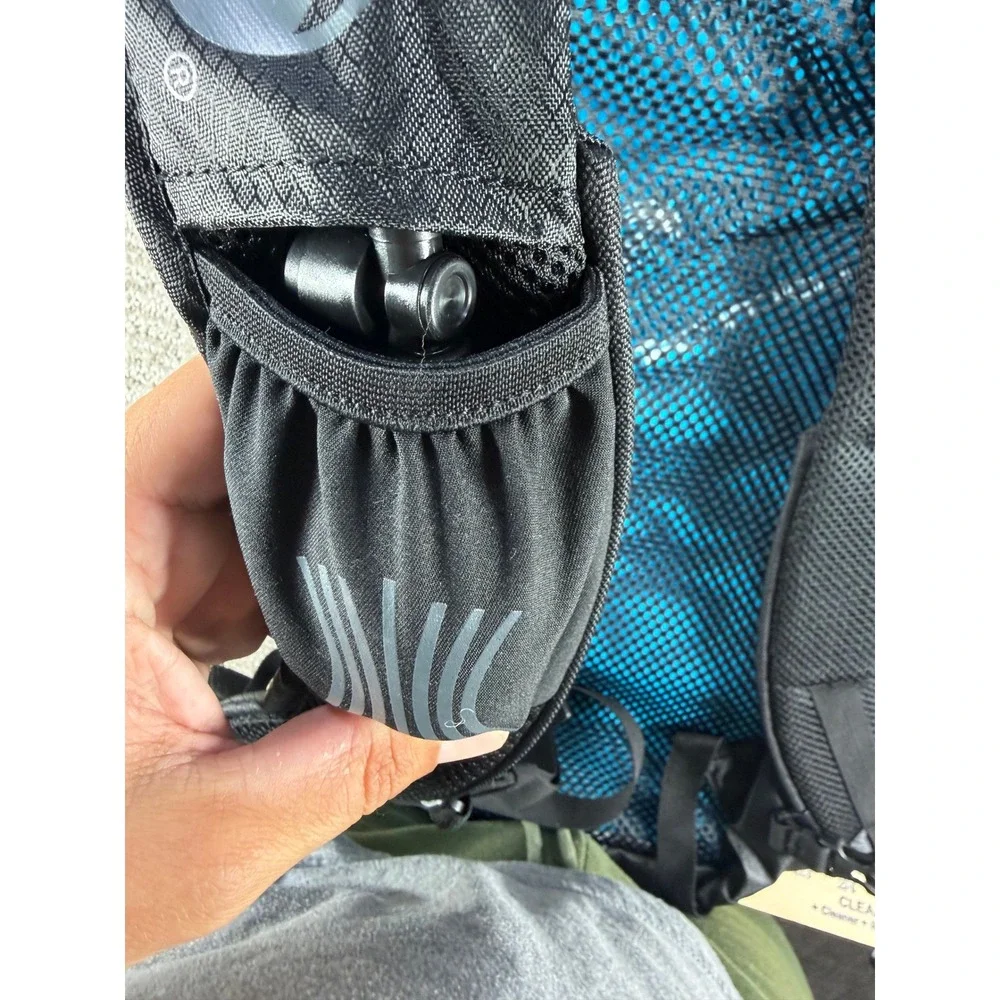 Klymit Stash 18 Daypack Air Frame Lightweight Hiking Backpack Black 18L Nylon